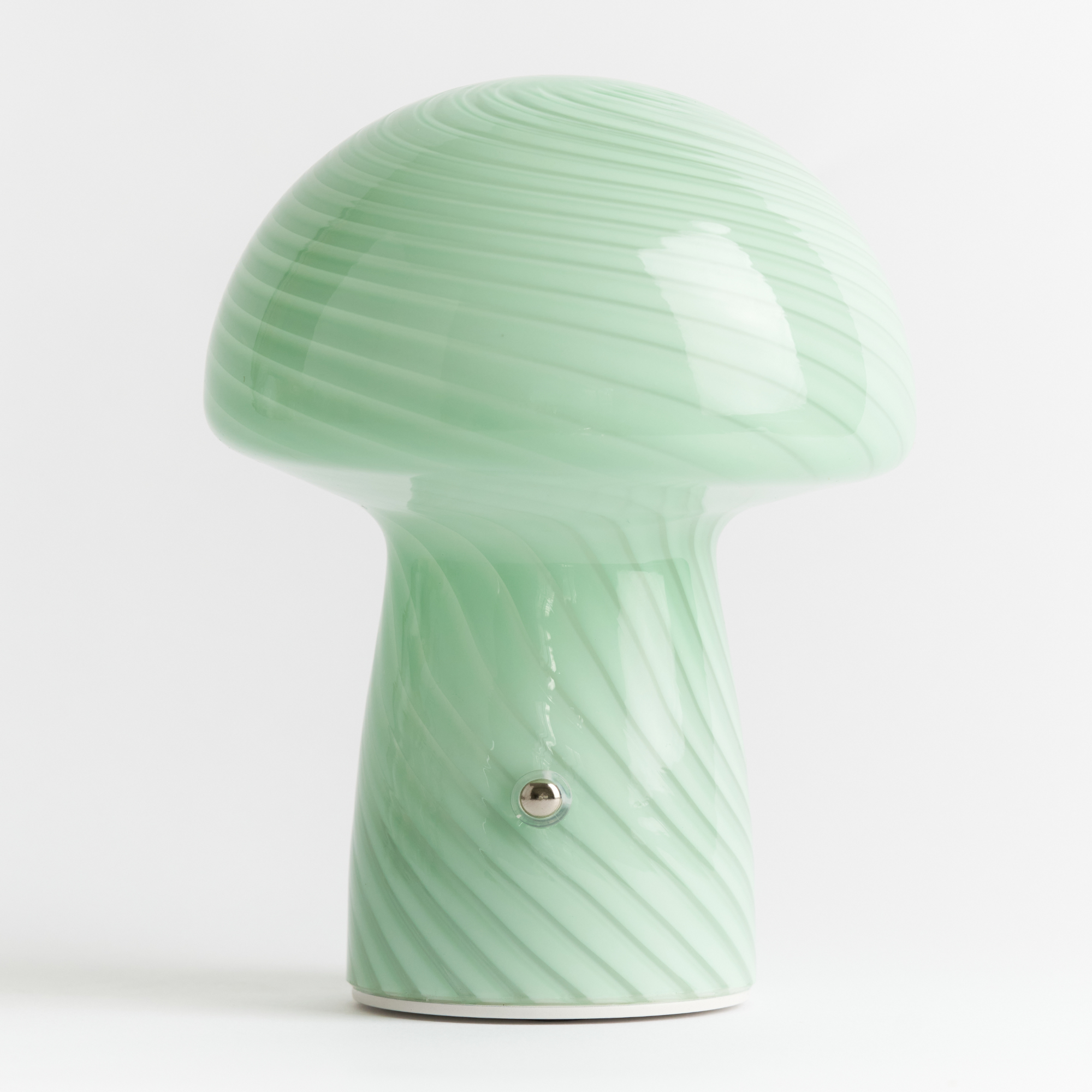 Portable Mini Glass Mushroom Lamp, Green