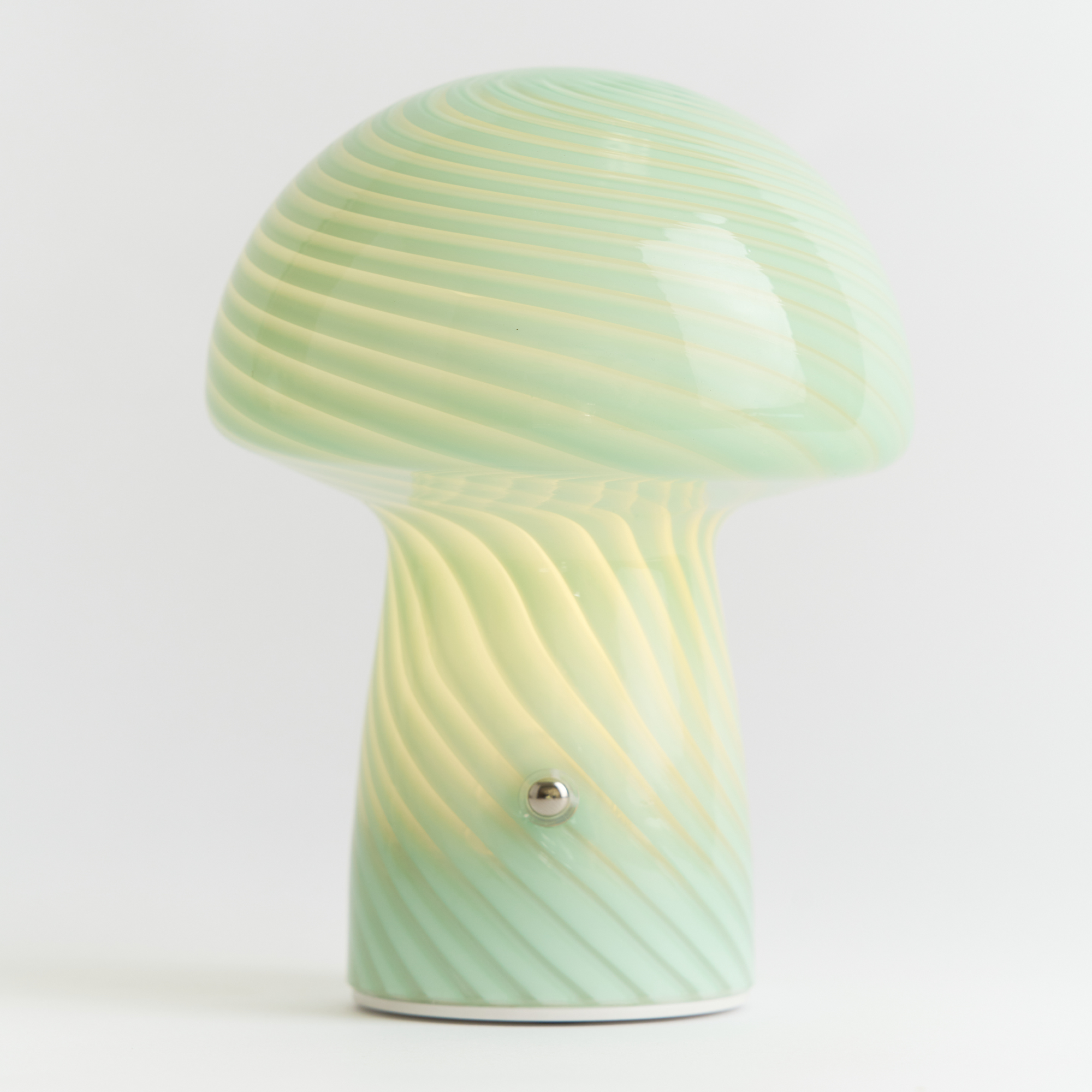 Portable Mini Glass Mushroom Lamp, Green