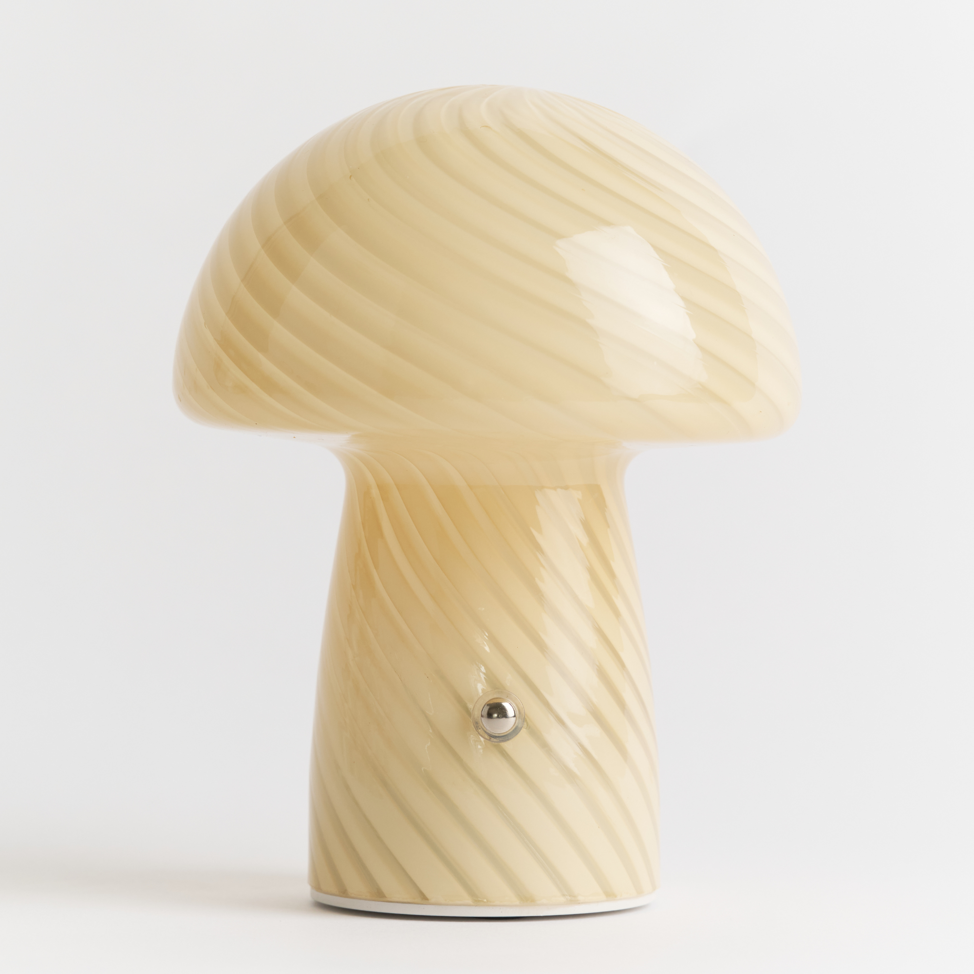 Portable Mini Glass Mushroom Lamp, Butter