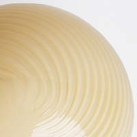 Glass Mushroom Table Lamp, Large Close Top, Butter