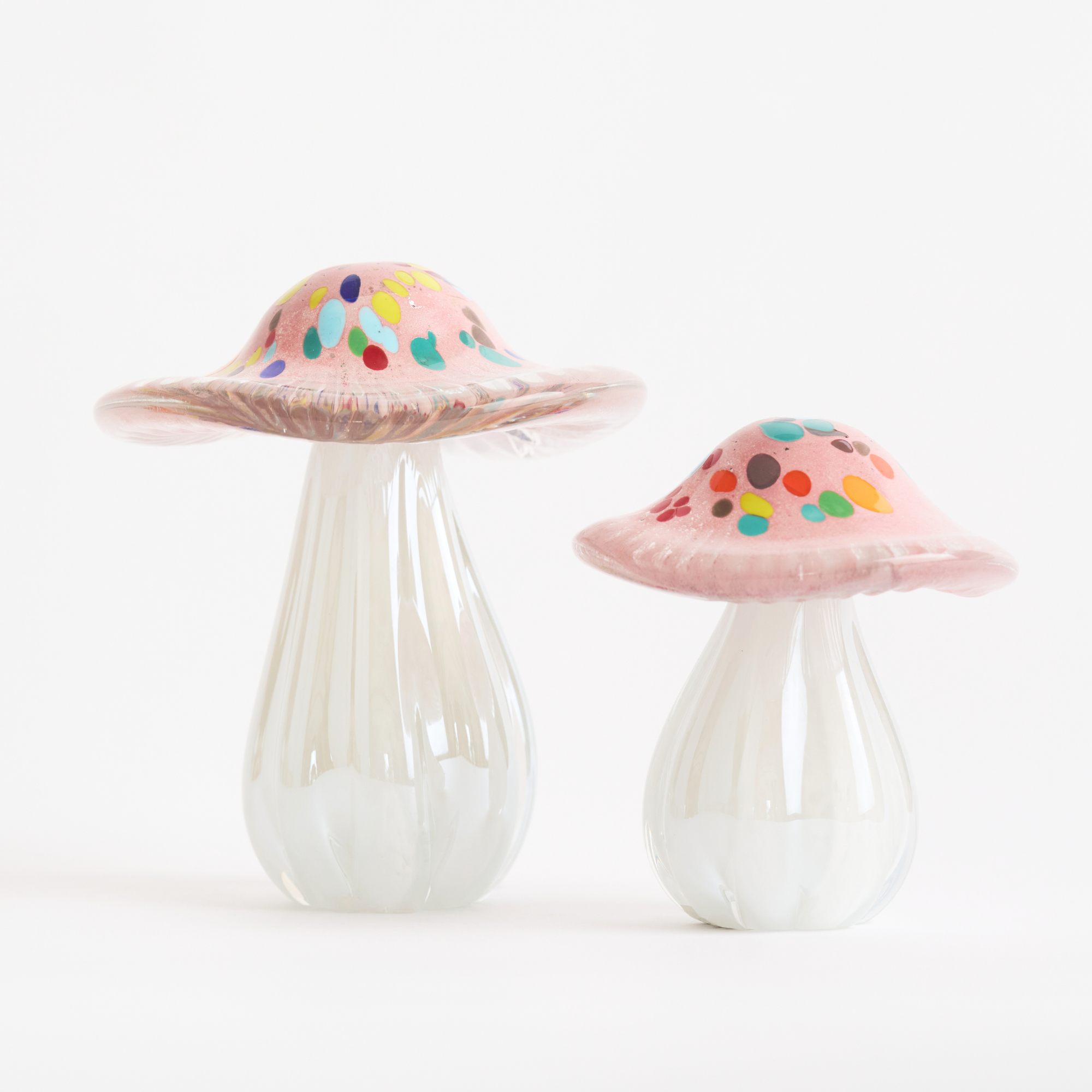 Glass Mushroom Figurine