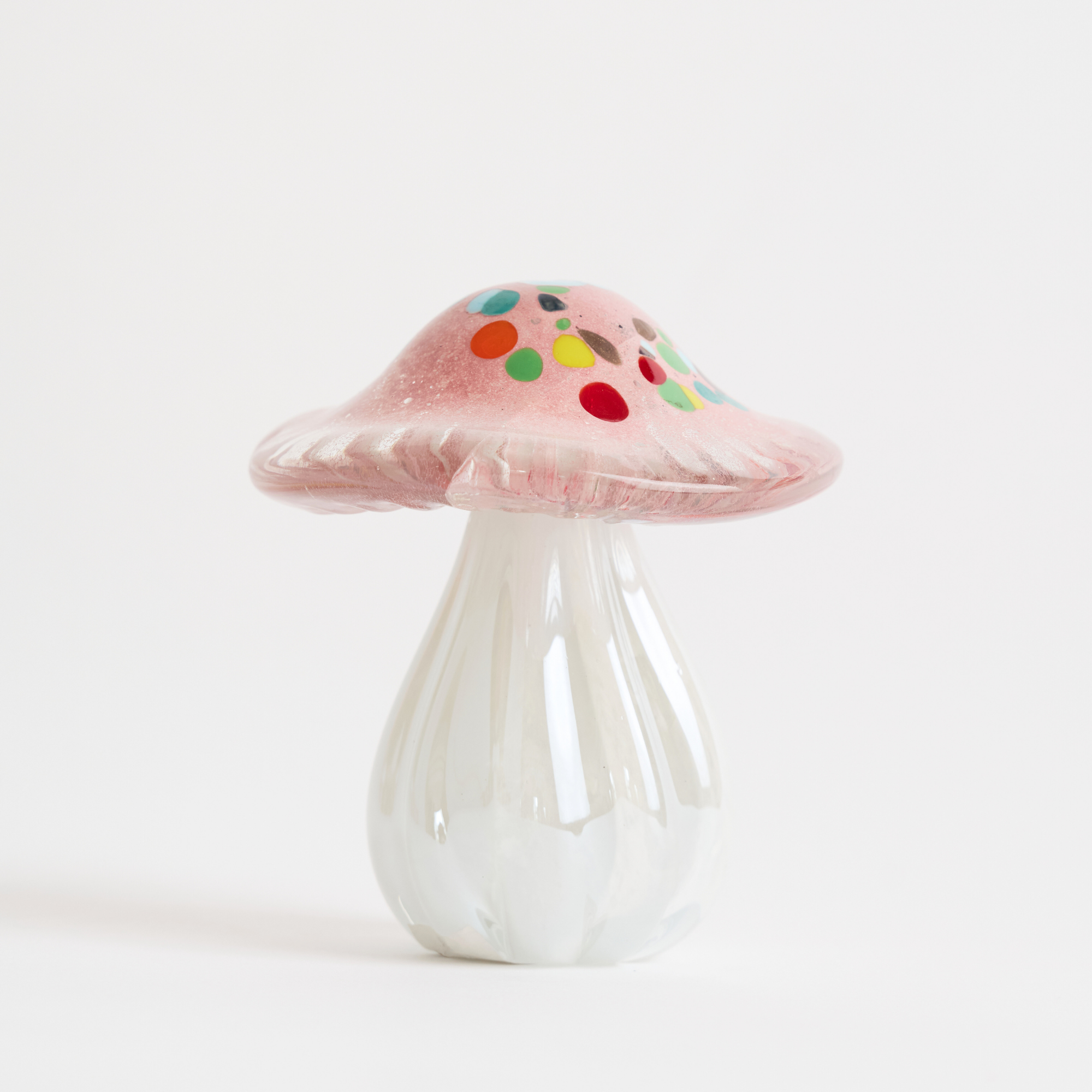Glass Mushroom Figurine