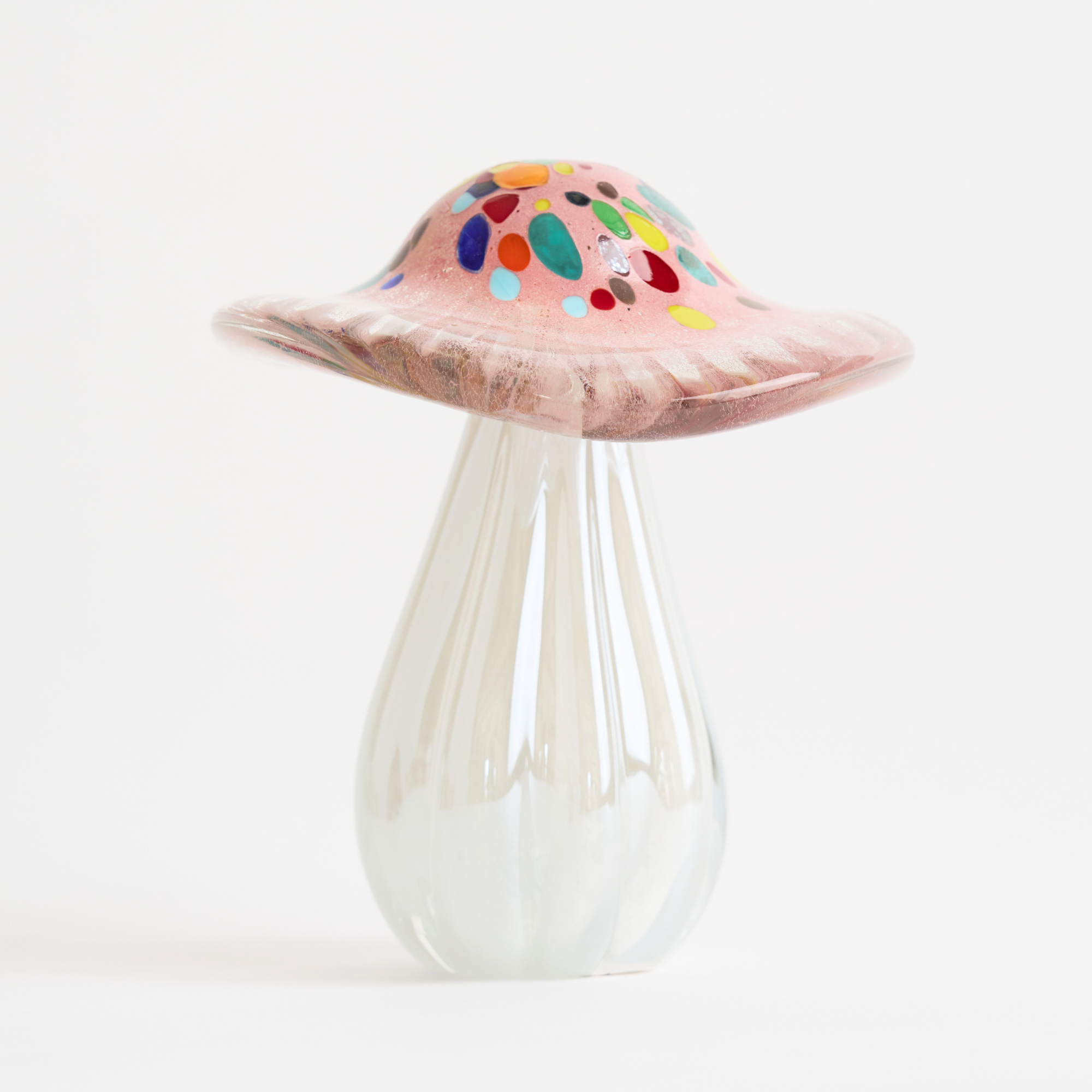 Glass Mushroom Figurine