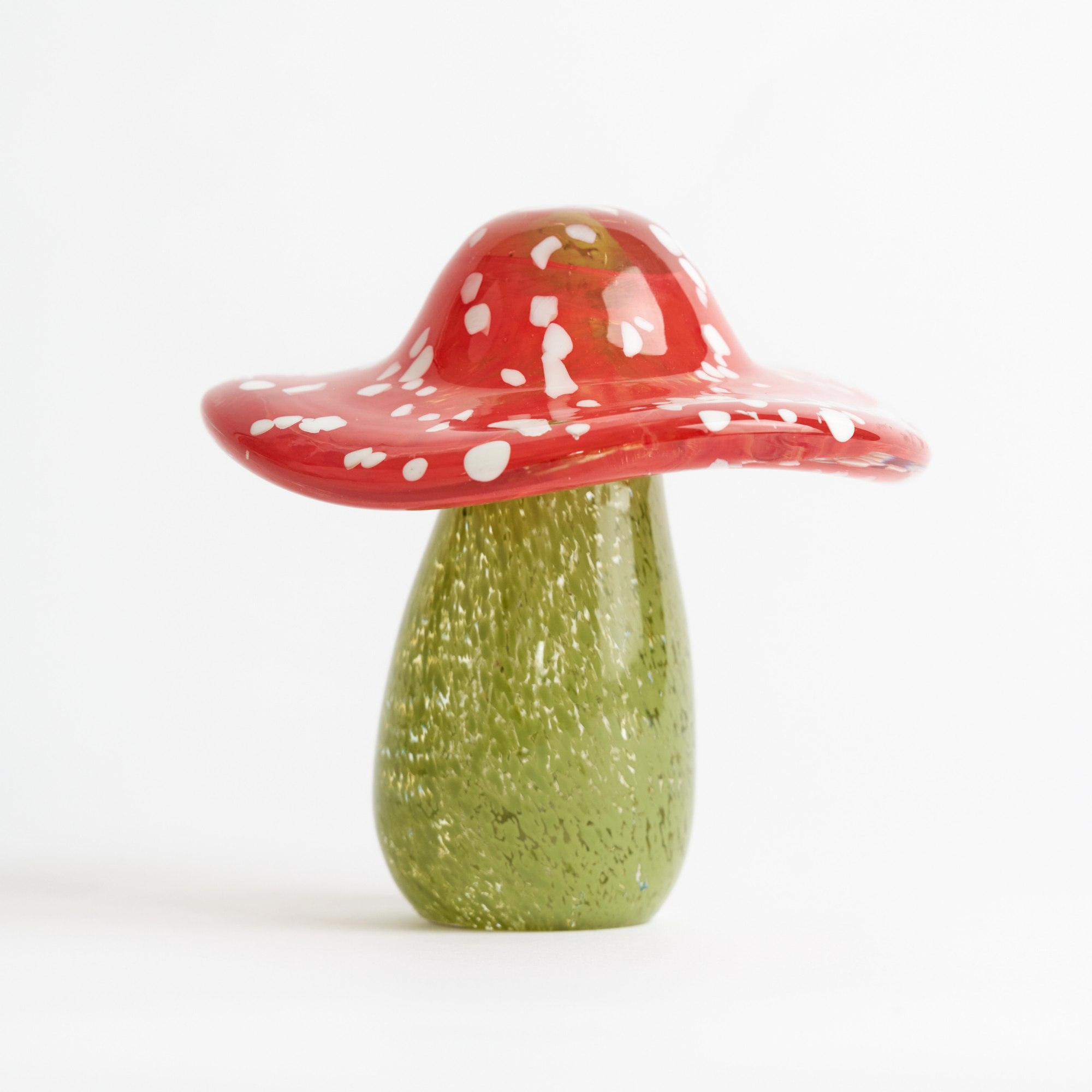 Glass Mushroom Figurine