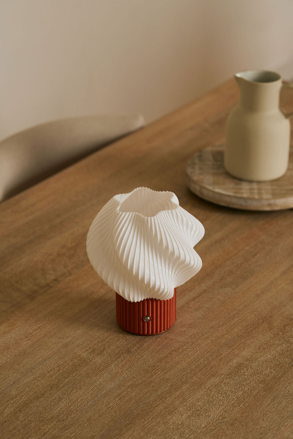 Mini Swirl Portable Lamp, Hazelnut