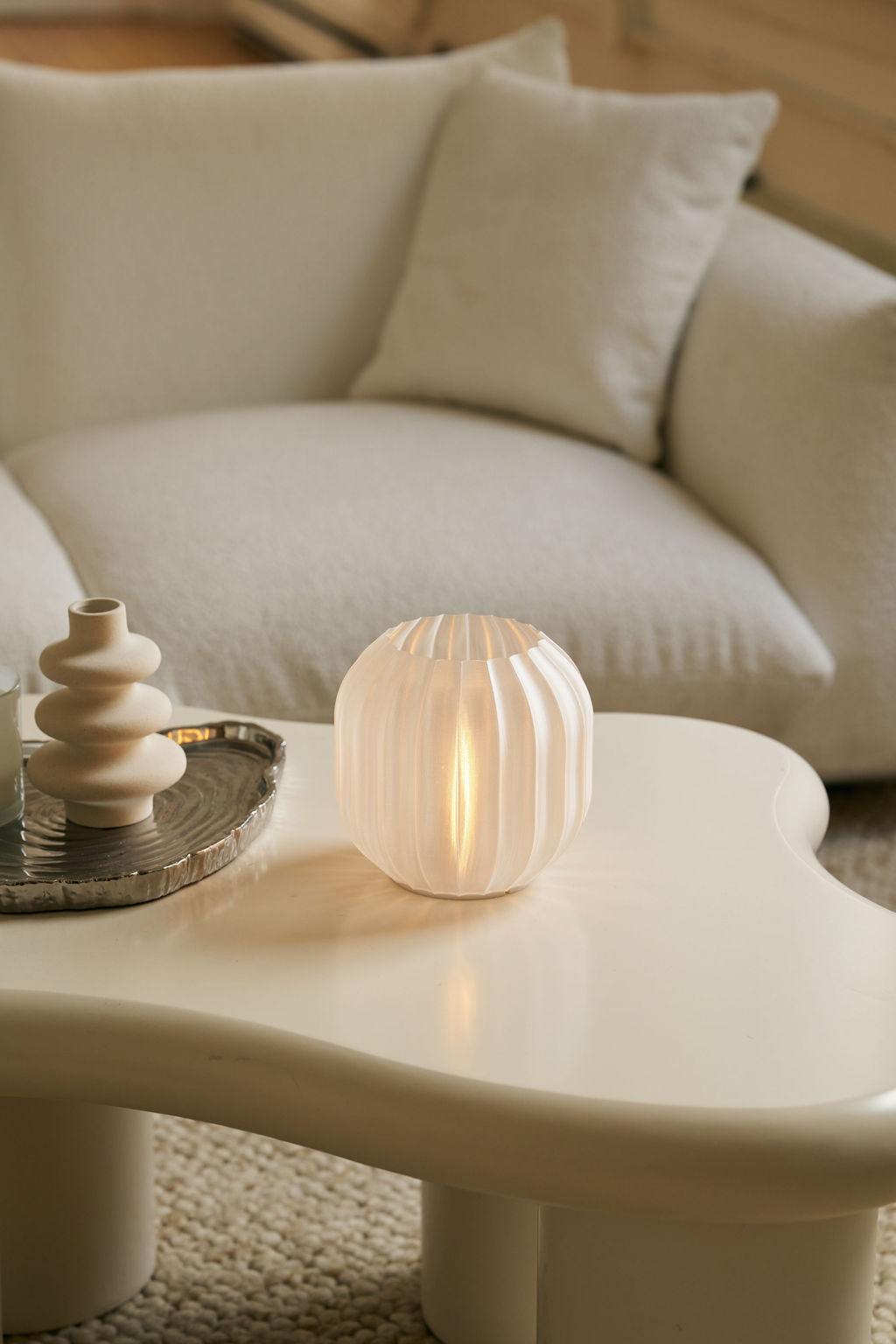 Mini Lantern Portable Lamp, Silk Mesh