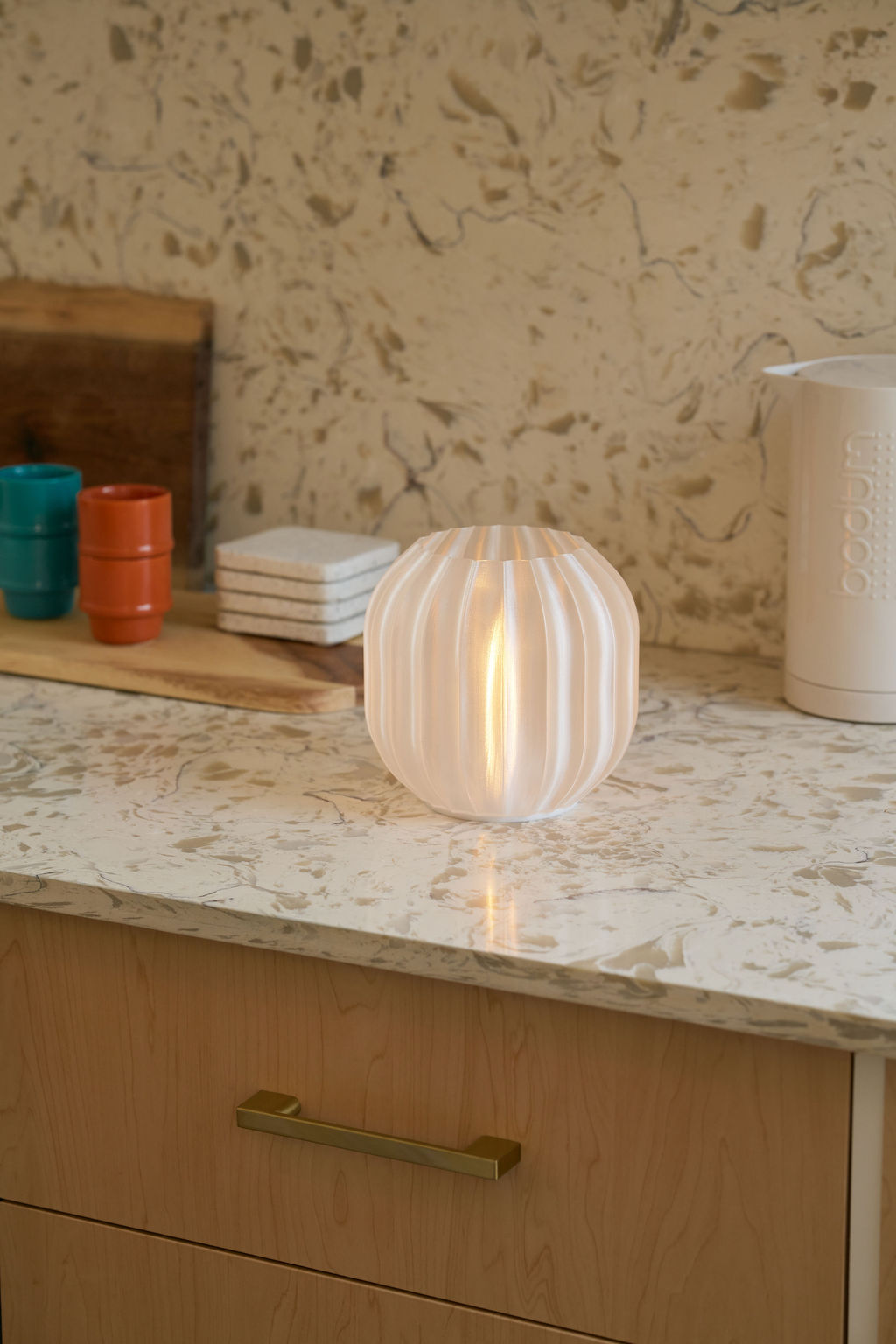 Mini Lantern Portable Lamp, Silk Mesh