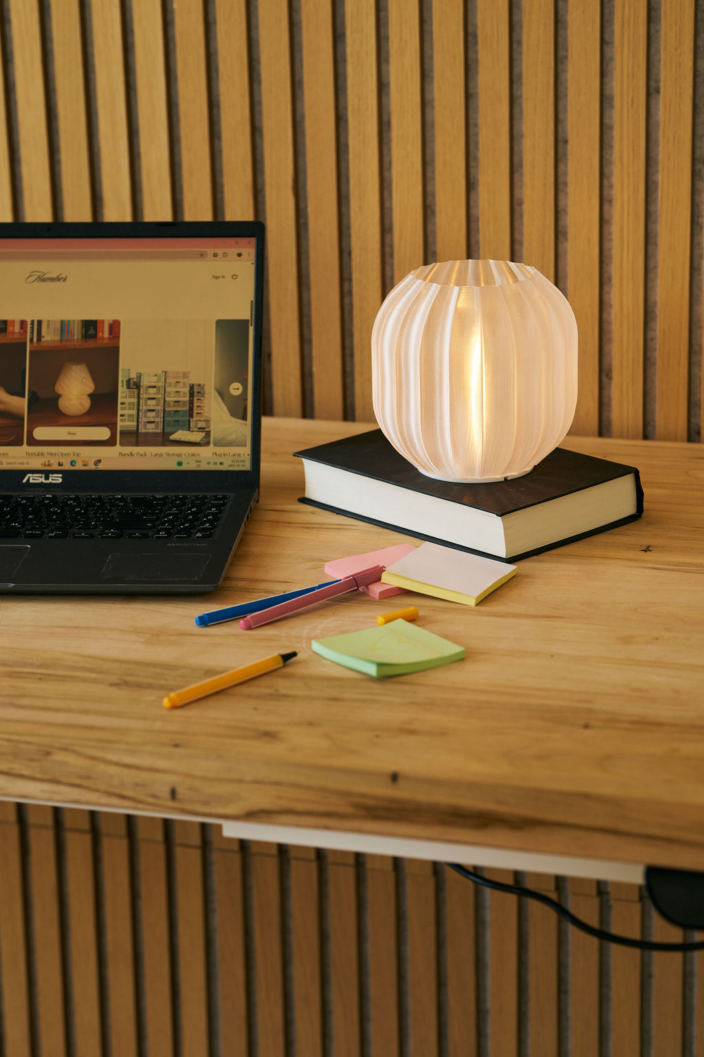 Mini Lantern Portable Lamp, Silk Mesh