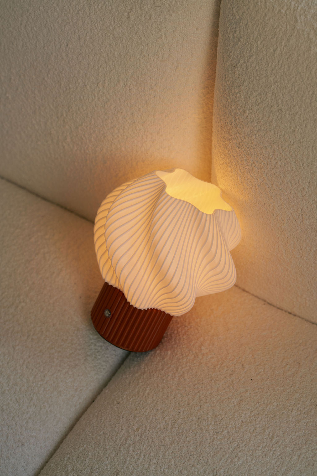 Mini Swirl Portable Lamp, Hazelnut