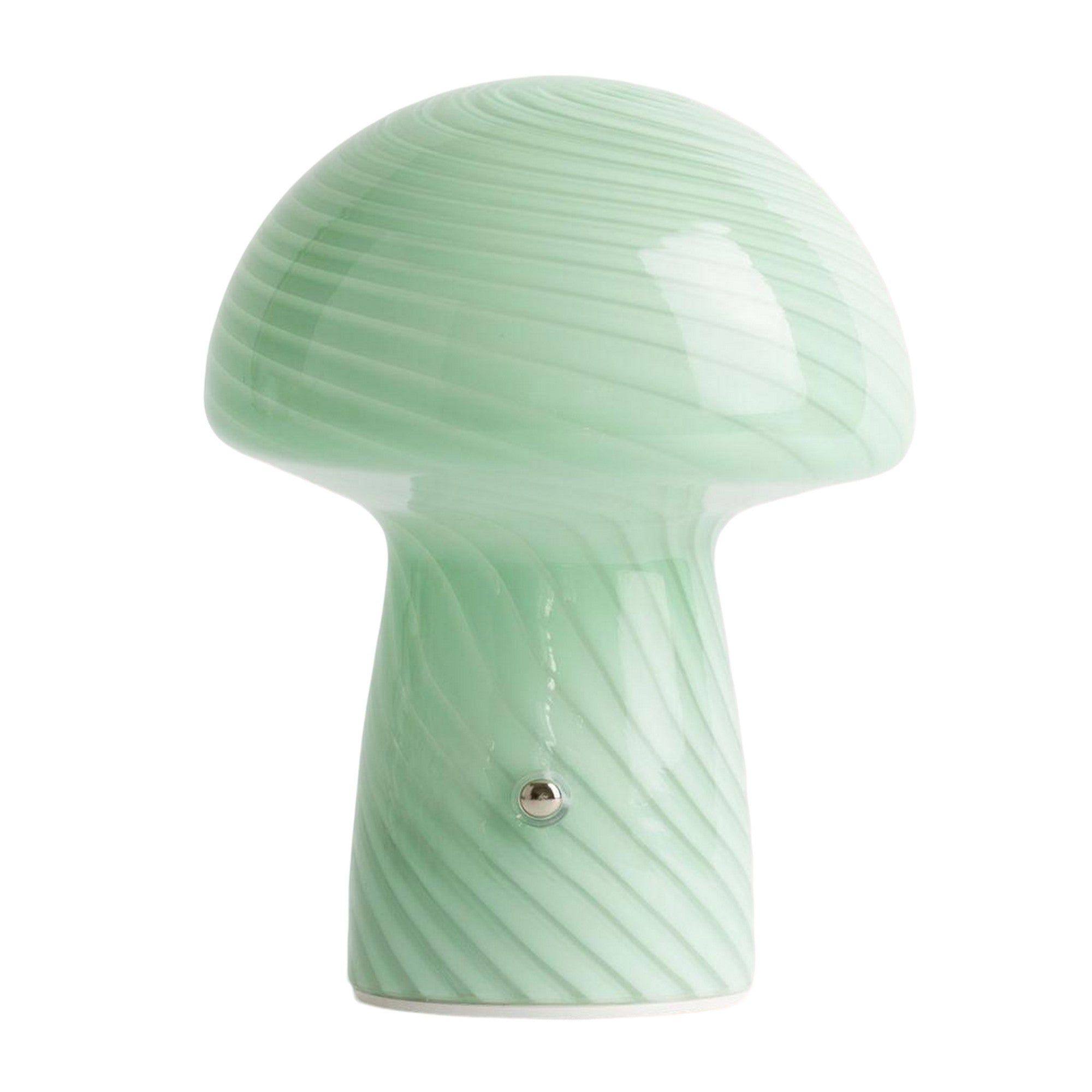 Portable Mini Glass Mushroom Lamp, Green