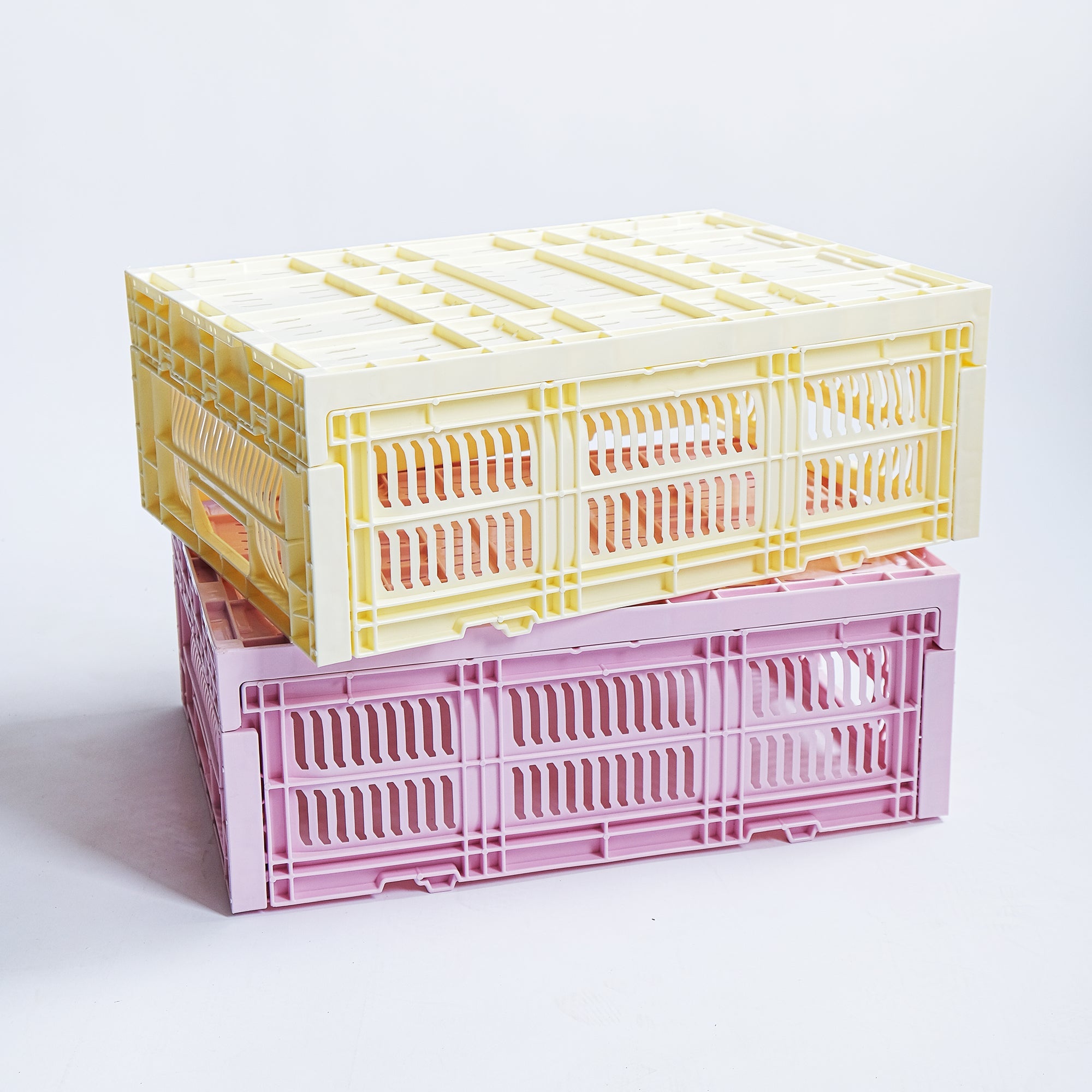 Bundle Pack | Heavy Duty Medium Short Storage Crate, Set of 4