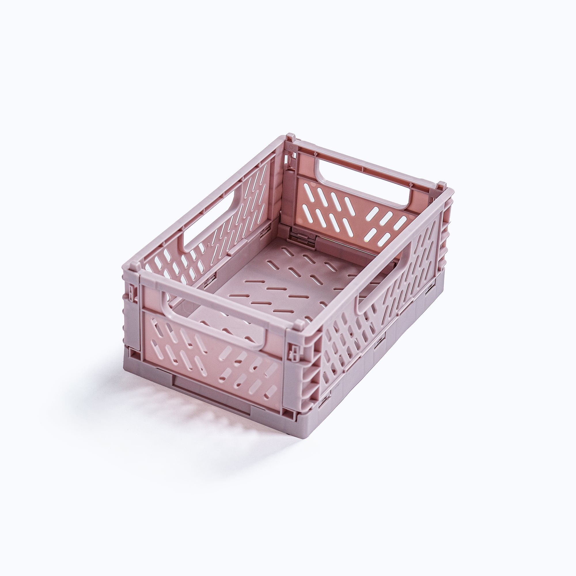 Mini Storage Crate, Dusty Pink, Set of 2