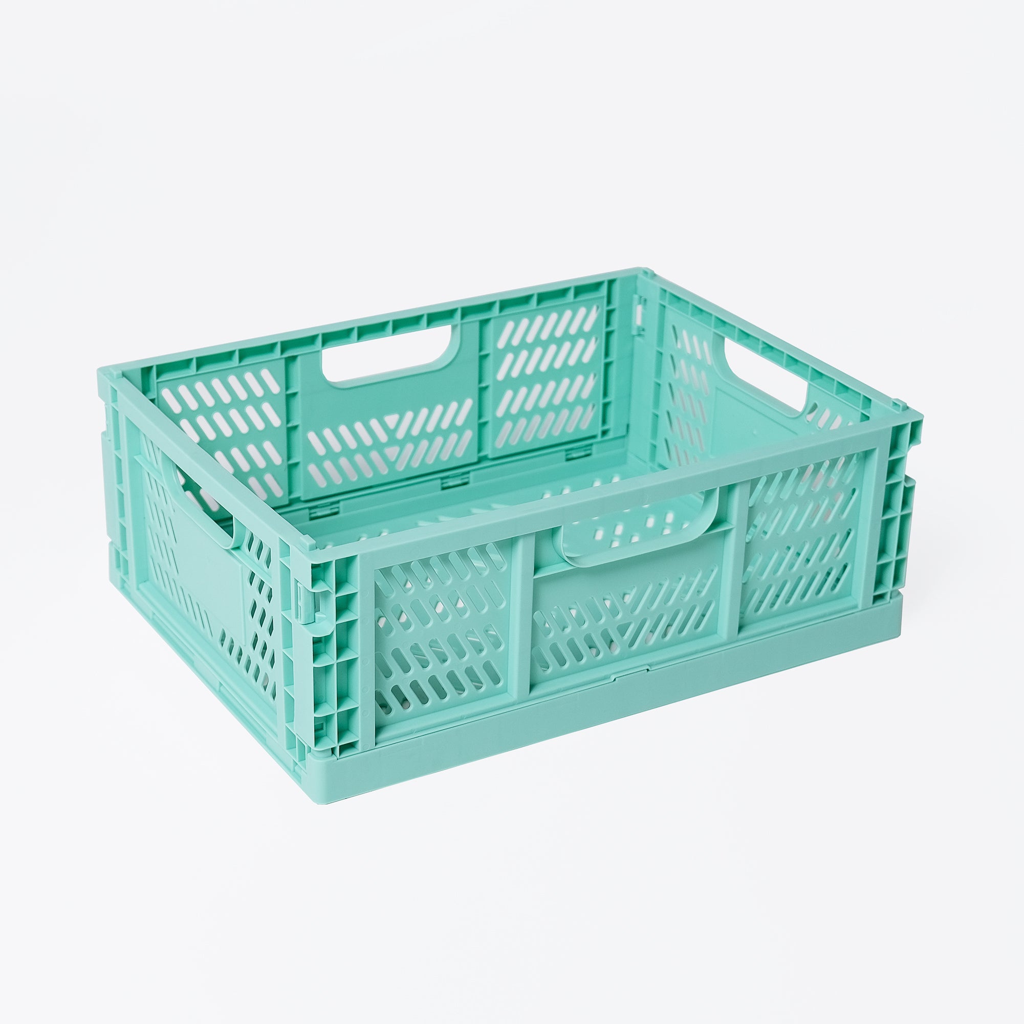 Large Storage Crate, Teal, Set of 2