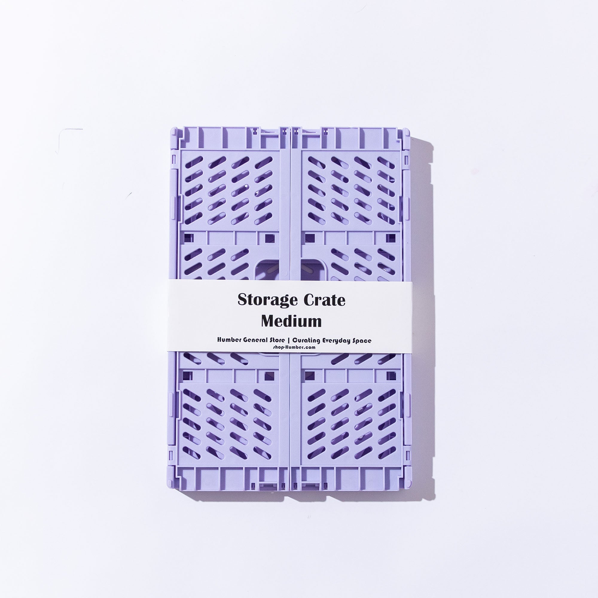 Medium Storage Crate, Lavender, Set of 2