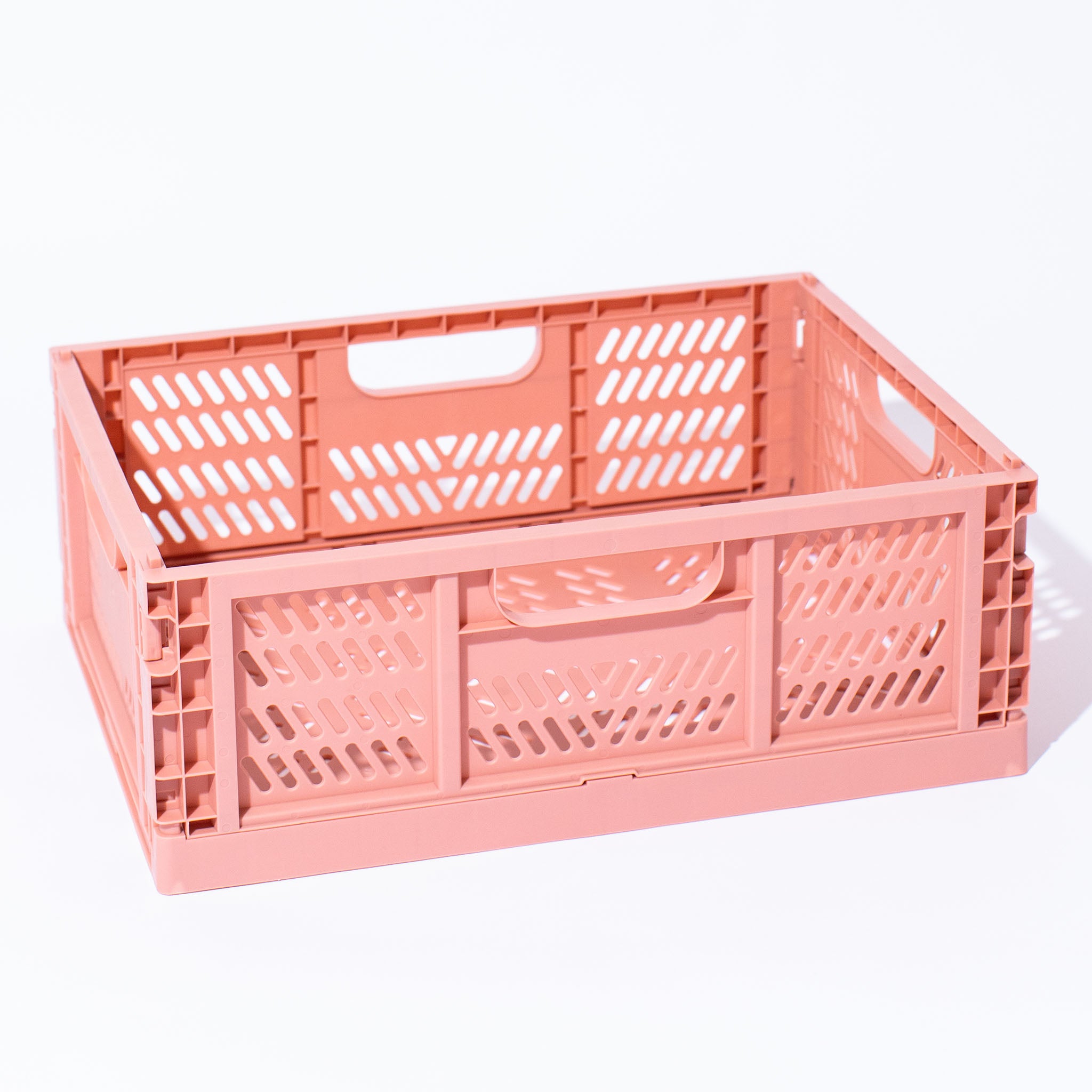 Large Storage Crate, Apricot, Set of 2