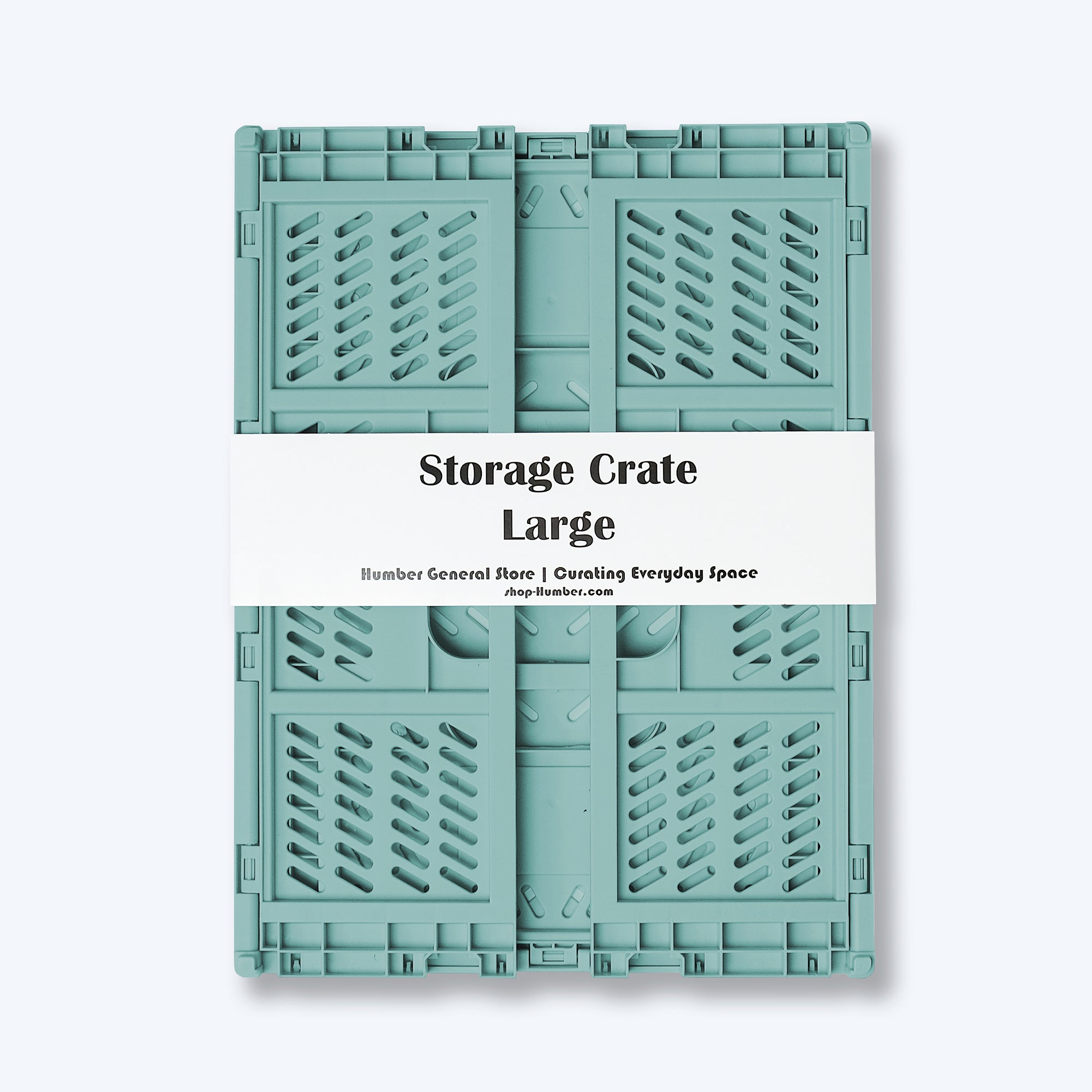 Large Storage Crate, Matcha Green, Set of 2