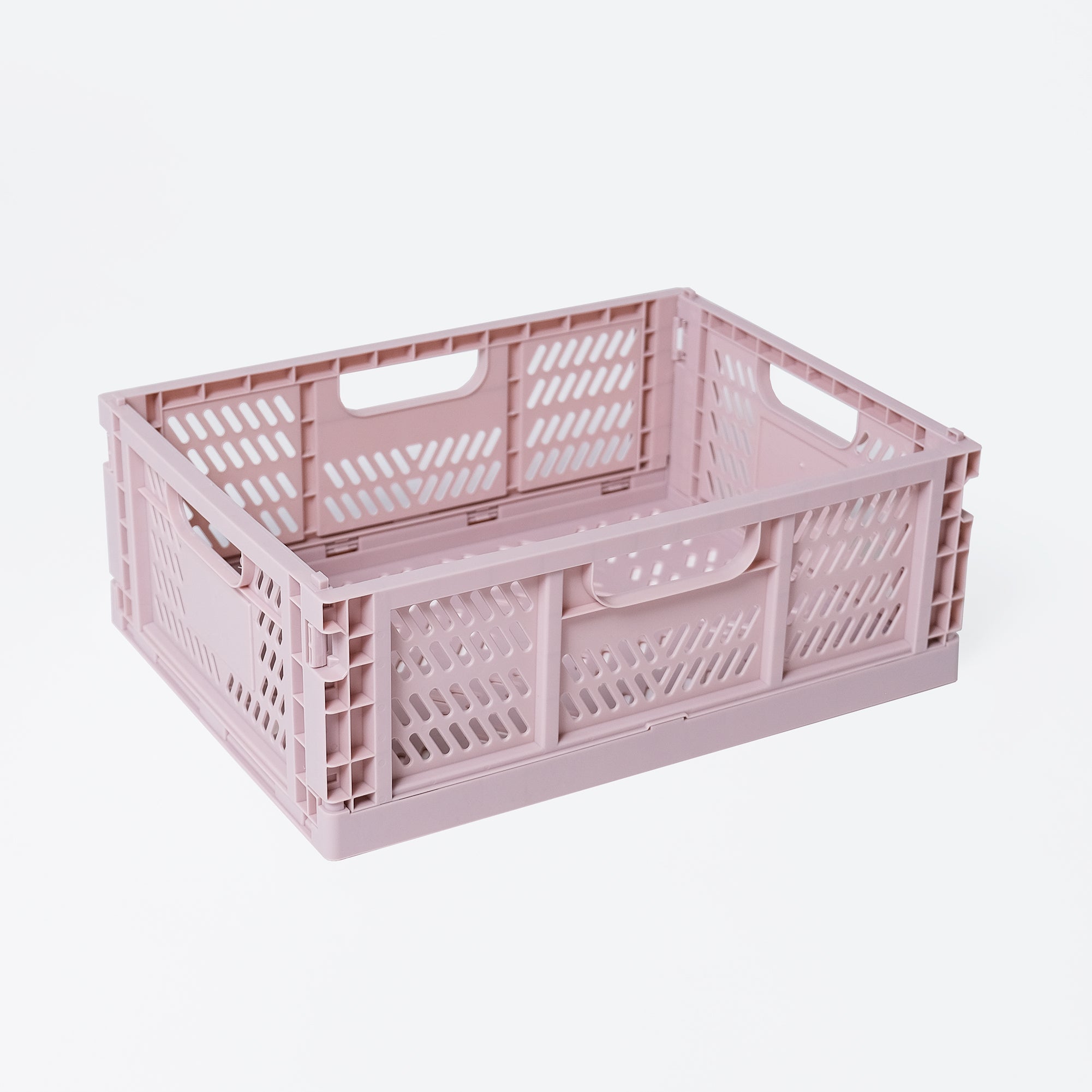 Large Storage Crate, Dusty Pink, Set of 2