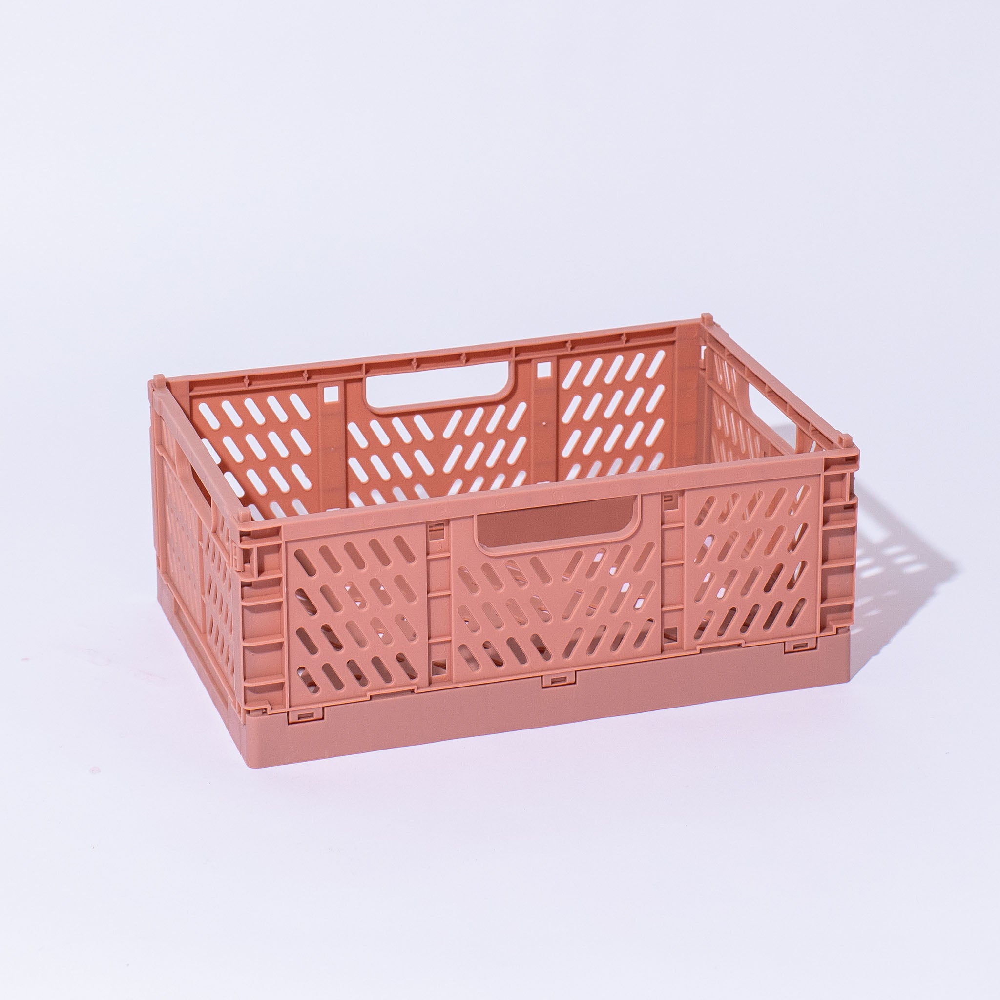 Medium Storage Crate, Apricot, Set of 2