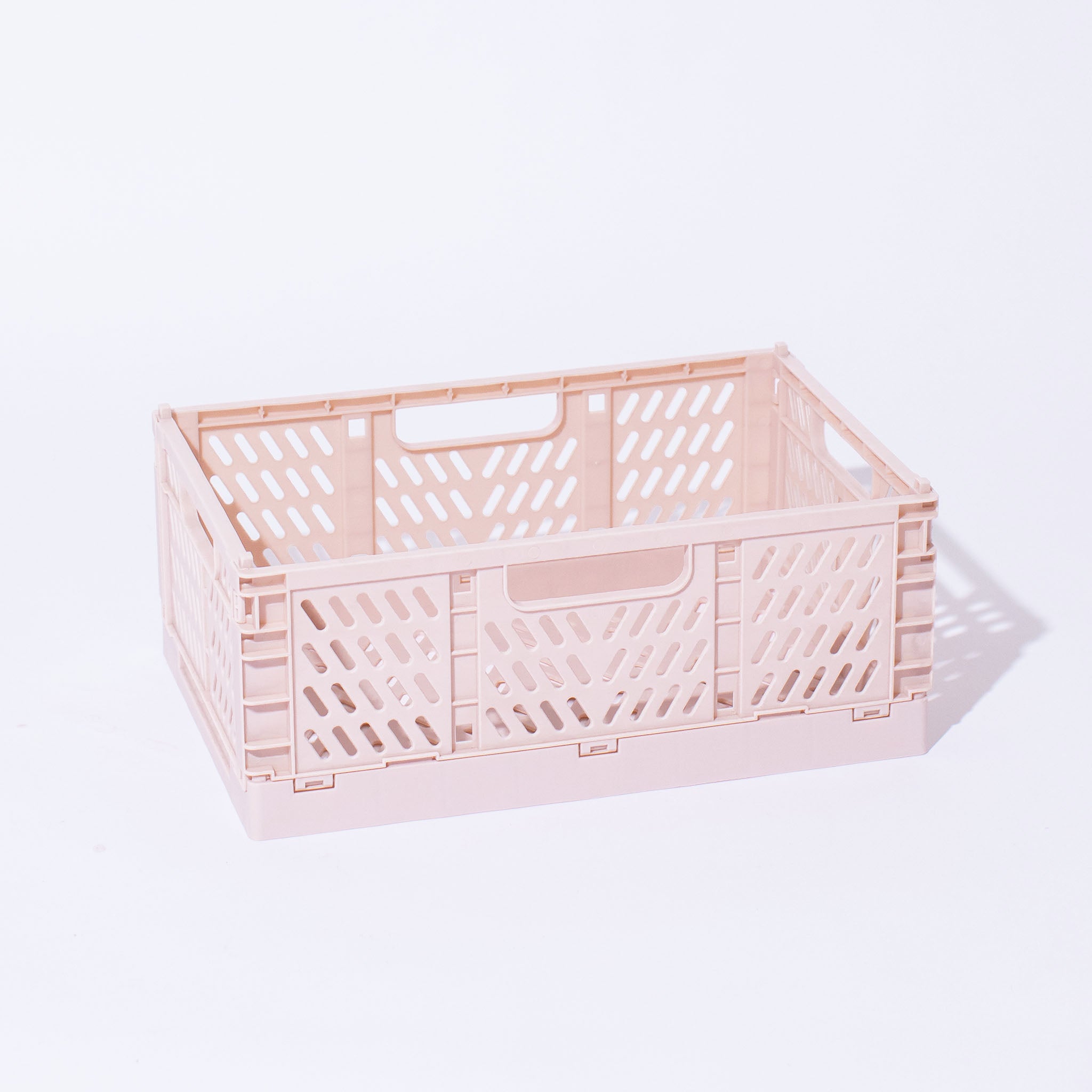Medium Storage Crate, Pale Apricot, Set of 2